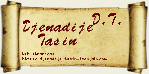Đenadije Tašin vizit kartica